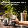 Stainless Steel Wine Glass Stemless Egg Shape 550ml Unbreakable Portable