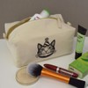 'Party Cat' Canvas Wash Bag/Makeup Case (CS00043682)