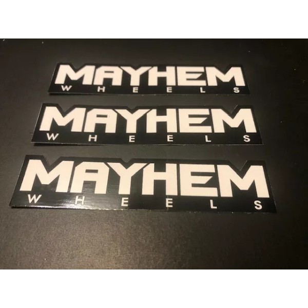 MAYHEM WHEELS STICKERS 3PC SET OFFROAD UTV BITD