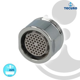 tecuro Design Mixing Nozzle Aerator Diameter 20 mm M20 x 1 Male Chrome-Plated