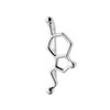 Serebra Jewelry Serotonin Molecule Stud Earrings 925 Sterling Silver Chemistry