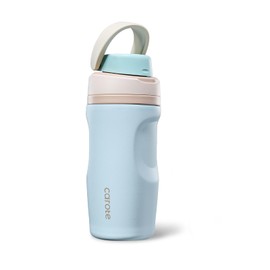 CAROTE Water Bottle, 16.2 fl oz (480 ml), Vacuum Insulated Mug Bottle, Heat and Cold Retention Stainless Steel Thermos Flask with Straw, Tumbler with Hidden Straw that Doesn't Get in the Way, with