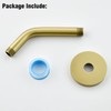 RANDOM Shower Arm with Flange,Gold 6 Inches Wall Mount Angle