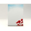 Writing Paper "Poppies", 20 Sheets, Writing Paper, 100 g/m²