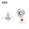 DTGN M3-0.5 x 6mm Flat Head Socket Cap Screws, 80