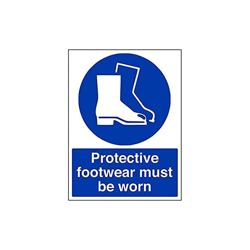 Eco Friendly Mandatory PPE - Protective Footwear Must Be Worn