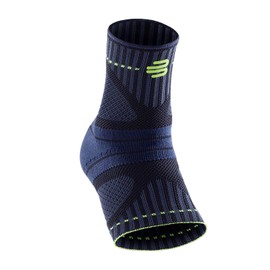 Bauerfeind(バウアーファインド）SPORTS ANKLE SUPPORT DYNAMIC 薄型3Dエアニット、通気性が良く動きやすい足首用サポーター【スポーツシリーズ 左右兼用１枚 XS～XXL ドイツ製】 (L, ブラック (Black))