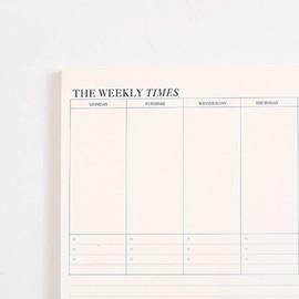 Weekly Planner/Monthly Plan Pad, Tear Off Things to Do Notepad Organiser, Weekly/Monthly Planner Desk Planner for Meal, Menu, Appointments, Schedule