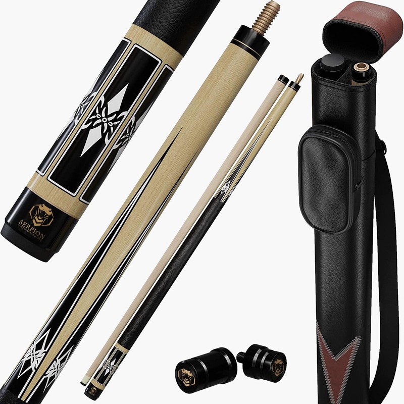 Serpion - Pool Cue Stick 100% Canadian Maple Wood. Professional