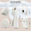 Suhine 8 Pcs Winter Beanie Hat Scarf Gloves Ear Warmer