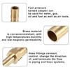 X AUTOHAUX 2 Pcs 8mm-5mm Straight Shaped Hose Barb Brass