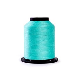 Finesse Thread Solid Colors | 100% poliéster, 3 capas, 50 wt | Conos de hilo | Hilo 100% poliéster para acolchado y costura (Baja Blue, 1,100 yardas)