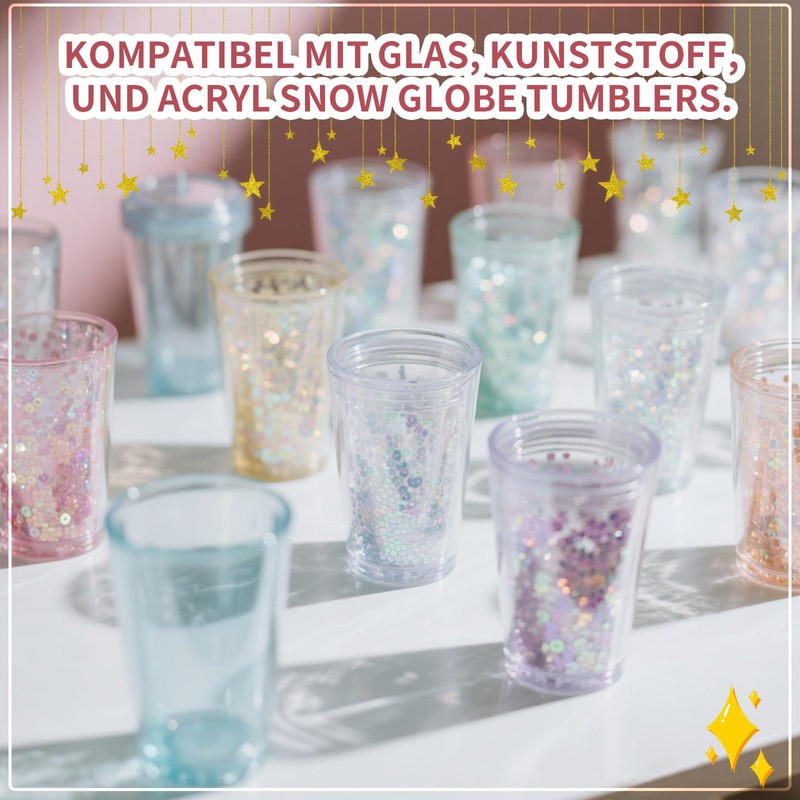 Snow Globe Cup Accessory for Glitter Snow Globe (PINK)