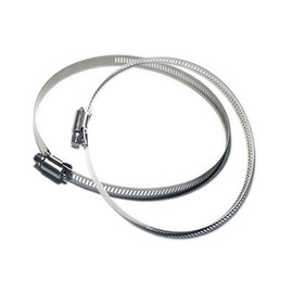Stainless Steel Adjustable Hose Clamp, Hose Band, Pipe Clamp, Pack of 2 (Diameter Φ 9.1 - 10 inches (232 - 254 mm)