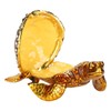 Tortoise Figurine Electroplated Turtle Jewelry Trinket Storage Box Ornament with
