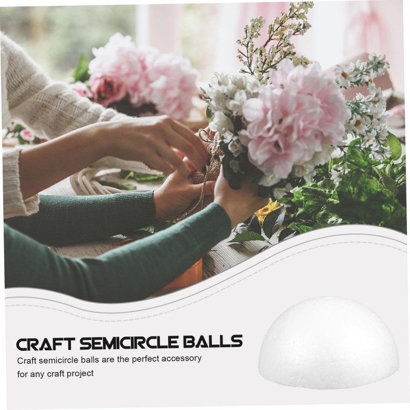 EXCEART 15 Pcs Half Craft Semicircle Ornament Craft Foam Small