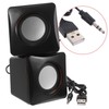 Operitacx 1 Pair Portable Desktop Speakers with Strong Bass for