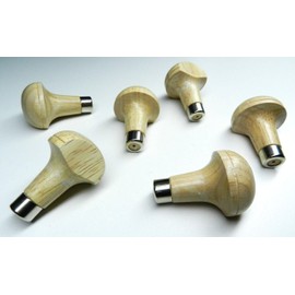 JTS Set of 6 Graver Handles, Mushroom Cut Head, Wooden Holder, Setters Engravers Handle, can be Used to Hold Various Other Tools, Including Milgrains Wheels, Beading Tools, and More
