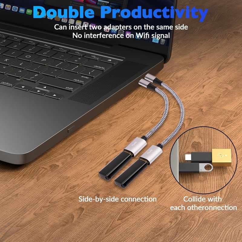 Togconn USB to Micro USB Adapter 4 Pack, Unidirectional Micro