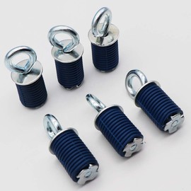 KIPA Tie Down Anchors For Polaris RZR 1000 XP, 1000-S, 900 & Turbo, Durable 6-Pack Blue Metal UTV Cargo Straps