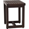 AquaTeak 18" Grate Mocha Teak Shower Bench