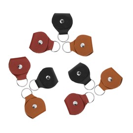 BIUDECO 9Pcs Portable PU Guitar Picks Holder Keychain Durable Plectrum Storage Organizer Stylish Compact Case for Guitar Picks present for Musicians