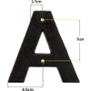 Metal Letter A - Black Cast Iron 5 Inch Large
