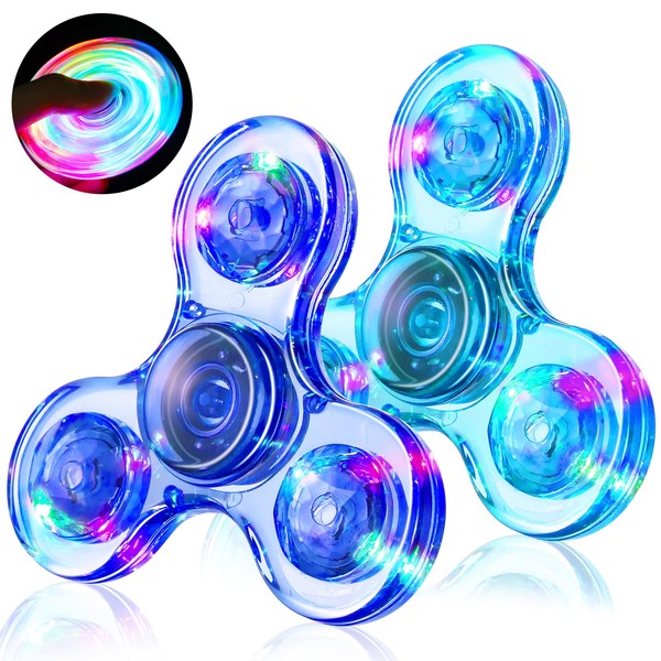 Gigilli Fidget Spinners for Kids 2 Pack, Light up Sensory