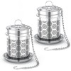 House Again 2 Pack Tea Strainers for Loose Tea, Extra