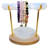 Selenite Bracelet Holder Stand & Selenite Charging Bowl - Healing