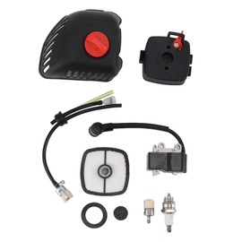 Lawn Mower Air Filter Cover Kit Aluminum Air Cleaner Cover Spark Plug Ignition Coil for A411000130 A411000131 TC210 EB212 GT225 ES210