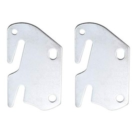 Kyuionty 2 Pcs #10 Bed Frame Hooks Wooden Bed Rail Hook Plates for Headboard Replacement Wooden Bed Parts or New Bed Construction