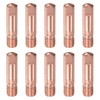 sourcing map 10Pcs Welder Tips .020" Bore Diameter M6 Copper