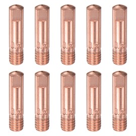 sourcing map 10Pcs Welder Tips .020" Bore Diameter M6 Copper Contact Tip for MIG 15AK Welding Torch Gun