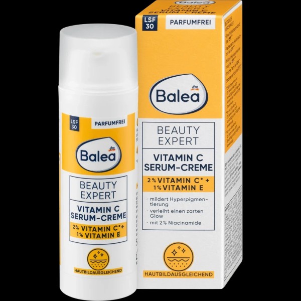 Balea Beauty Expert Vitamin C Serum Cream SPF 30, 50 ml
