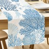 ANATTASOUL Table Runner, Corals and Shells Table Runners, Spring Terylene