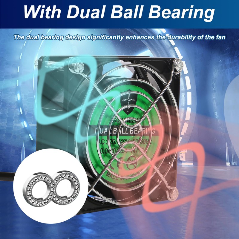 2PCS EC Axial Fan AC 110V 115V 120V 220V 240V,