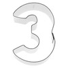 Birkmann 1010713410 Cookie Cutter Number 3, 6, Plastic, Grey, 5