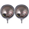 OUMURS Chrome 4.5" Spot Passing Fog Lights Lamps Housing Bucket