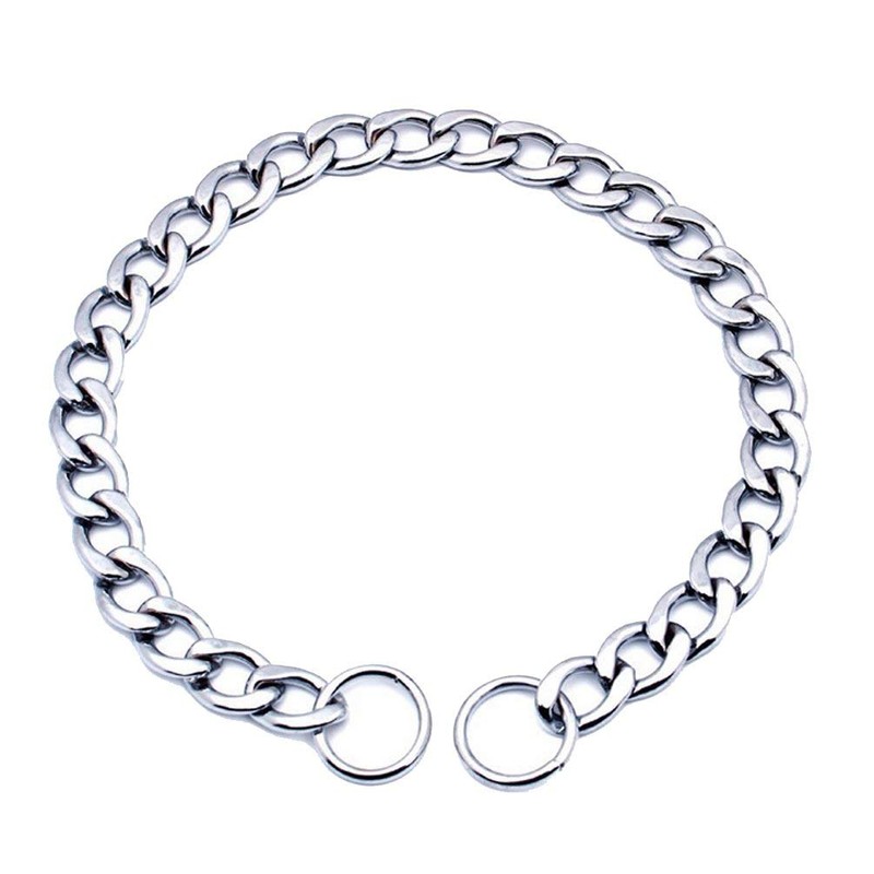 SGODA Chain Dog Training Choke Collar, 16 in, 2.0 mm
