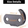 NoBrand 12PCS Stainless Steel Under-Shelf Coat Hook with Screws Mount