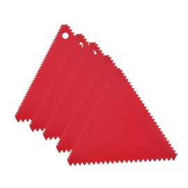 Milageto 5Pcs Glue Spreader,Notch Trowel,Hardwood Flooring Spreader, Reusable Notched Glue Spreader Paint Spreader for Fillers, Triangle