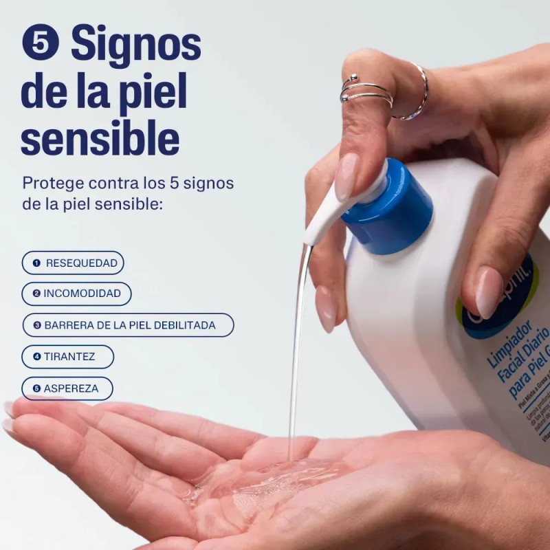 Cetaphil Limpiador Facial Diario Piel Grasa y Sensible 236 ml