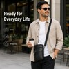 Leather Crossbody Bag for Daily Carry – Compact Multi-Pocket Phone