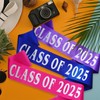 PANBINN Class of 2025 Sash, Hot Pink Finally Graduated Sash