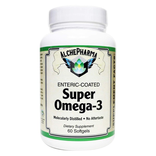 Enteric-Coated Super Omega-3 1000mg, Complies with Strict European Standards for