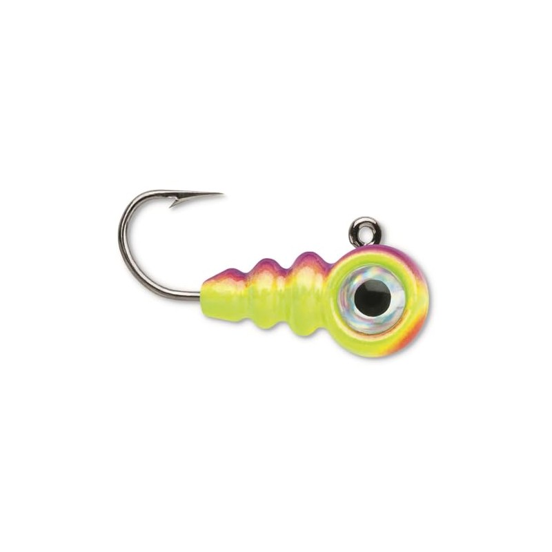 VMC Tungsten Larv Eye Jig 1/32 oz Glow Purpledescent