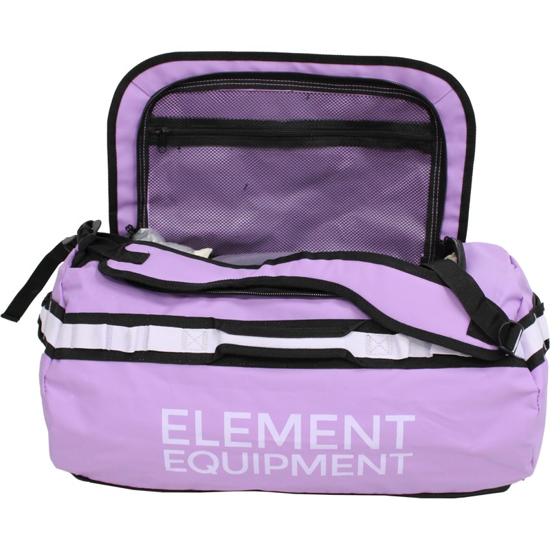 Element Equipment Trailhead Duffel Bag Shoulder Straps Waterproof Violet/Lavendar Small