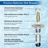 Hibbent 2 Pack Upgraded 3 in 1 Bathroom Sink Drain