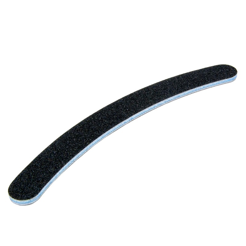 Professional Nail Files 100 180 Curved Black Fine & Coarse
